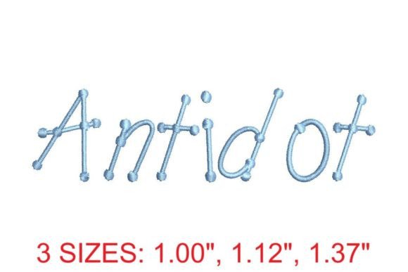 Antidot Regular Font: A Gateway to Captivating Embroidery Projects