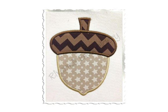 Applique Acorn Embroidery Design: A Unique Addition to Your Home Decor