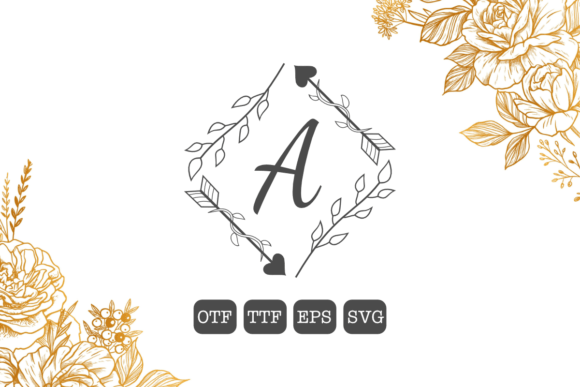 Armiana: A Unique Monogram Font with Nature-Inspired Elegance
