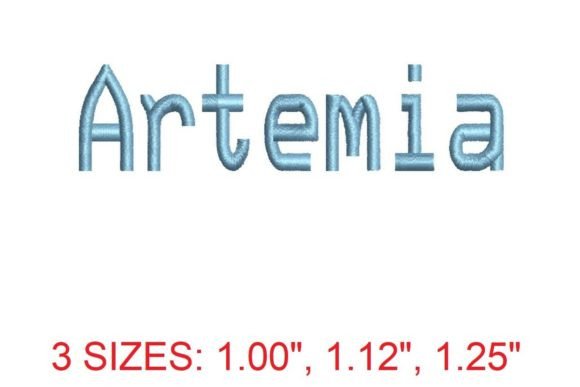 Artemia Embroidery Font: Elevate Your Stitches with Elegance and Precision