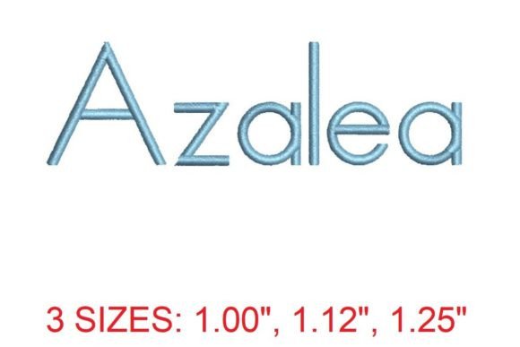 Azalea Embroidery Font: A Delicate Touch for Creative Projects