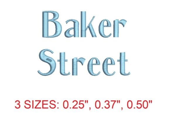 Baker Street Embroidery Font: A Timeless Addition to Your Stitches