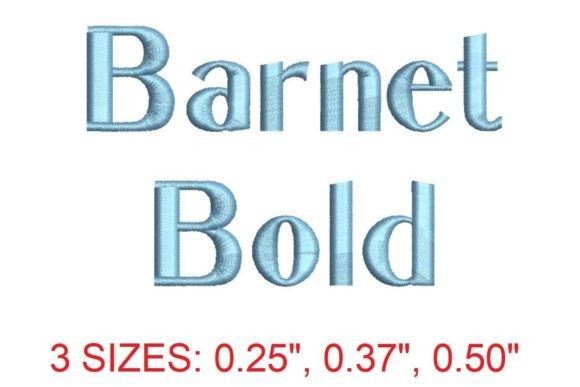 Barnet Bold Embroidery Font: A Bold Statement in Every Stitch
