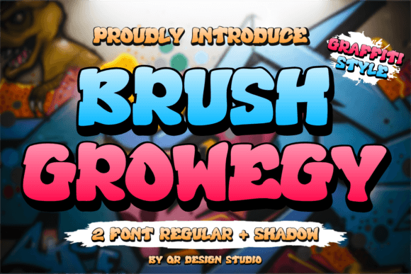 Brush Growegy: A Bold and Authentic Decorative Font for Creative Projects