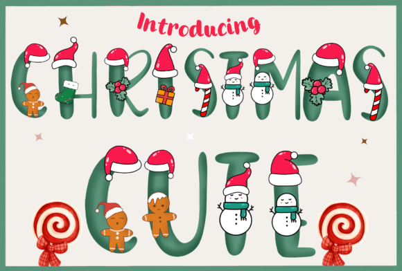 Christmas Cute: A Festive Font with Heart