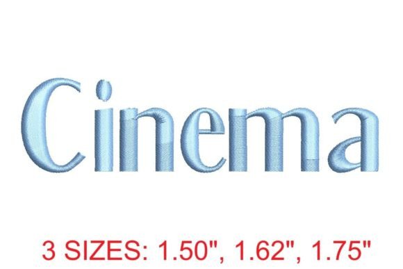 Cinema Embroidery Font: Elevate Your Embroidery Projects with Style and Precision