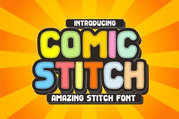 Comic Stitch: A Fun and Functional Decorative Font for Creative Projects