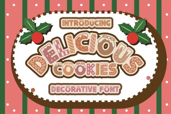 Delicious Cookies: A Festive Font for Creative Expression