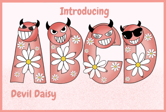 Devil Daisy: A Playful Typeface for Creative Expression
