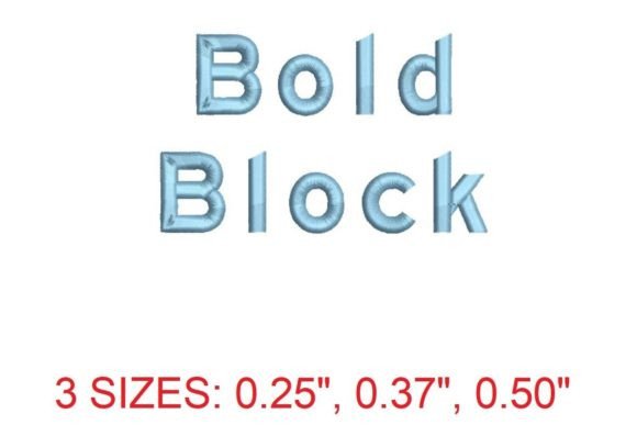 Discover the Impact of Bold Block Embroidery Font