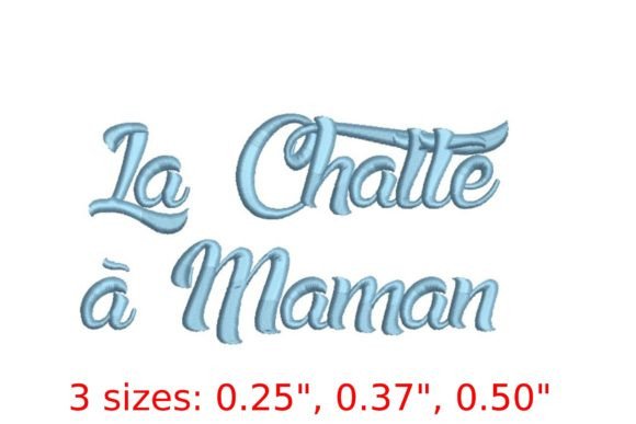 Embrace the Whimsy of La Chatte a Maman Embroidery Font