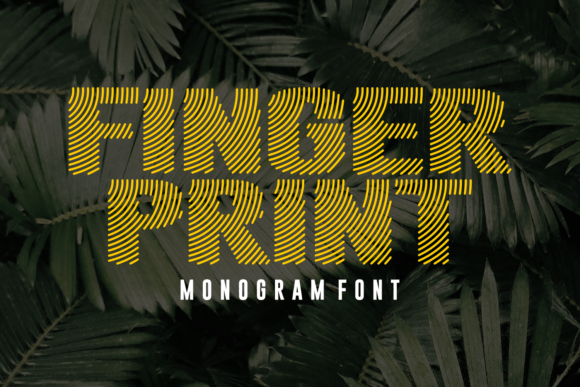 Finger Print: A Unique Decorative Font with a Human Touch