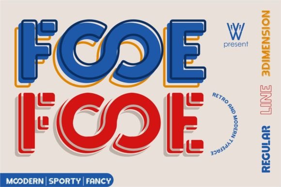 Fooe Fooe: A Modern Decorative Typeface for Creative Expression