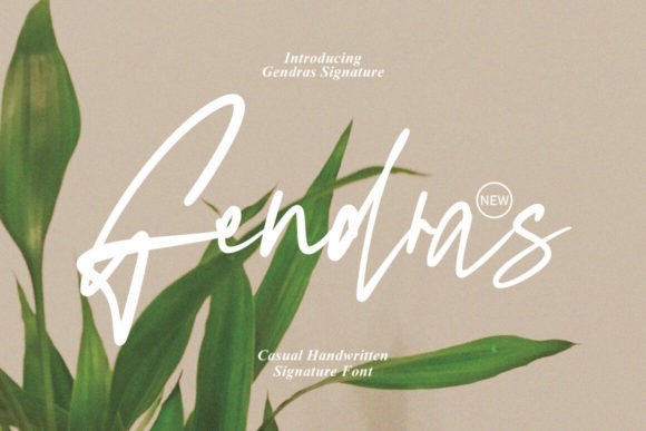 Gendras: A Handmade Signature Font for Creative Expression