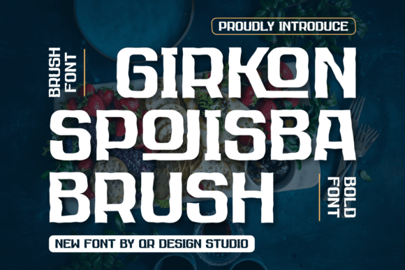 Girkon Spojisba Brush: A Bold and Authentic Display Font for Dynamic Branding