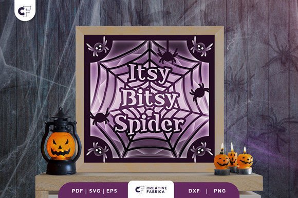 Itsy Bitsy Spider Web 3D Light Box: A Creative Halloween Craft for All Ages