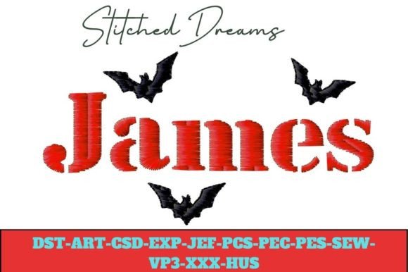 James Embroidery Design: A Spooky Twist for Halloween Enthusiasts