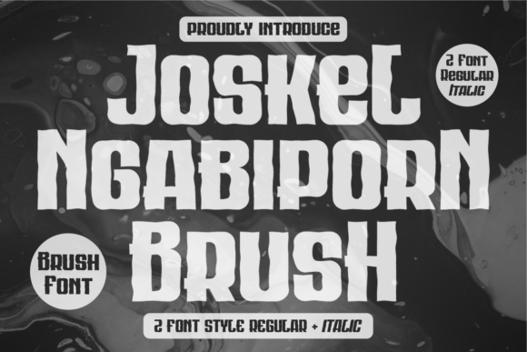 Joskel Ngabiporn Brush: A Bold and Authentic Display Font for Creative Workflows
