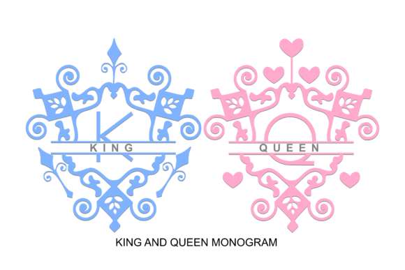 King and Queen Monogram