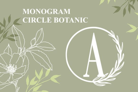 Monogram Circle Botanic: A Stylish Touch for Creative Expression