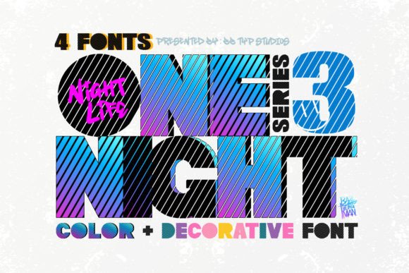One Night 3: A Retro Font for Creative Expression