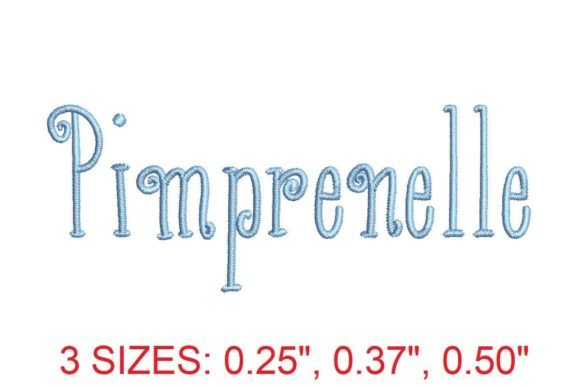 Pimprenelle Embroidery Font