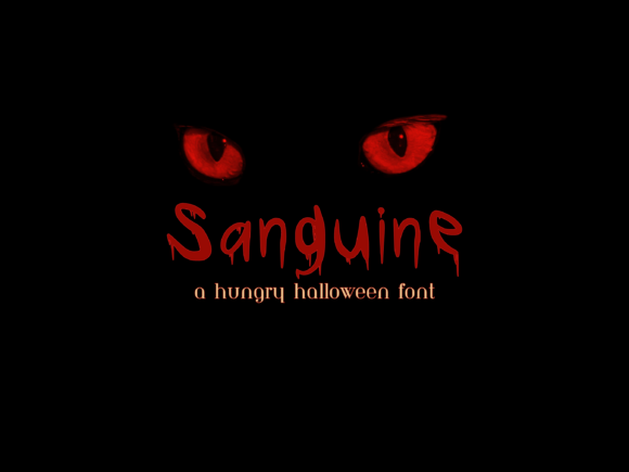 Sanguine: A Unique Typeface for Spooky and Suspenseful Designs