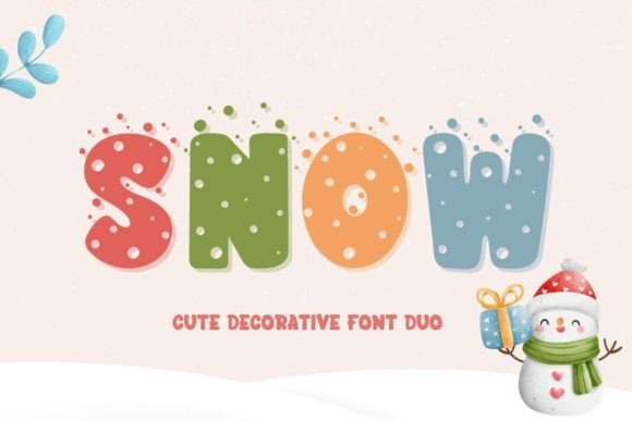 Snow: A Unique Decorative Font for Creative Expression