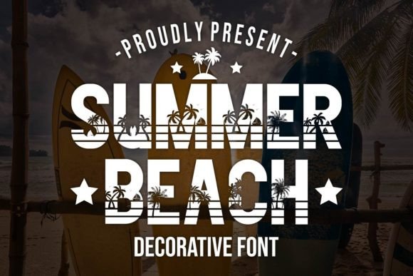Summer Beach Font: A Tropical Touch