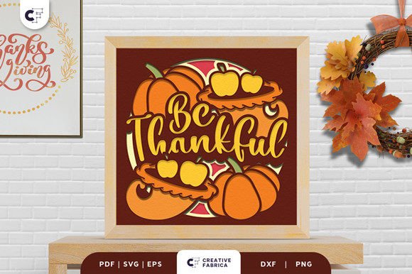 Thanksgiving Cornucopias 3D Paper Cut