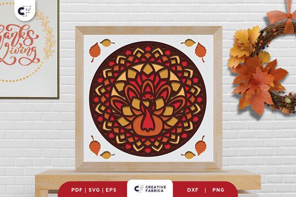 Thanksgiving Turkey Mandala 3D SVG: A Creative Twist on Tradition