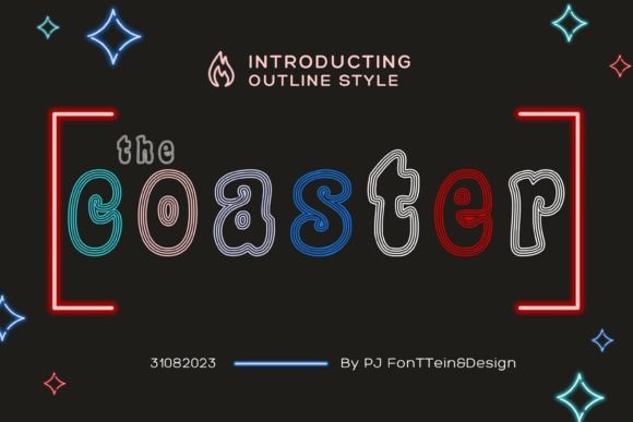 The Coaster: A Versatile Multiline Decorative Font for Creative Projects
