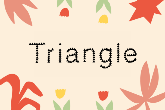 Triangle: A Versatile Decorative Font for Creative Workflows