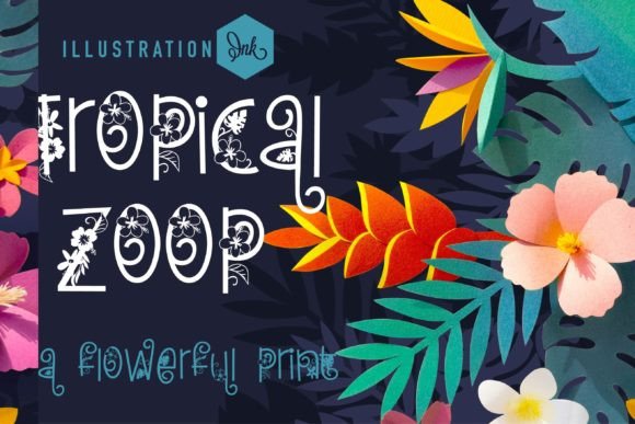 Tropical Zoop: A Vibrant Font for Exotic Inspiration