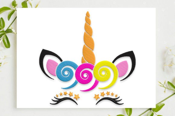 Unicorn Face Embroidery Design: A Whimsical Addition to Your Creative Workflow