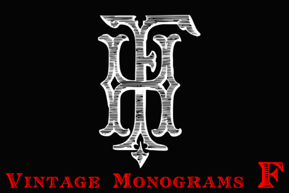 Vintage Monograms F: A Timeless Touch for Modern Design