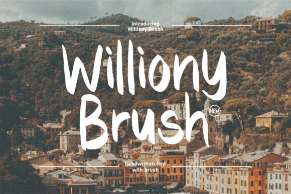 Williony Brush: A Handmade Signature Style Font for Creative Workflows